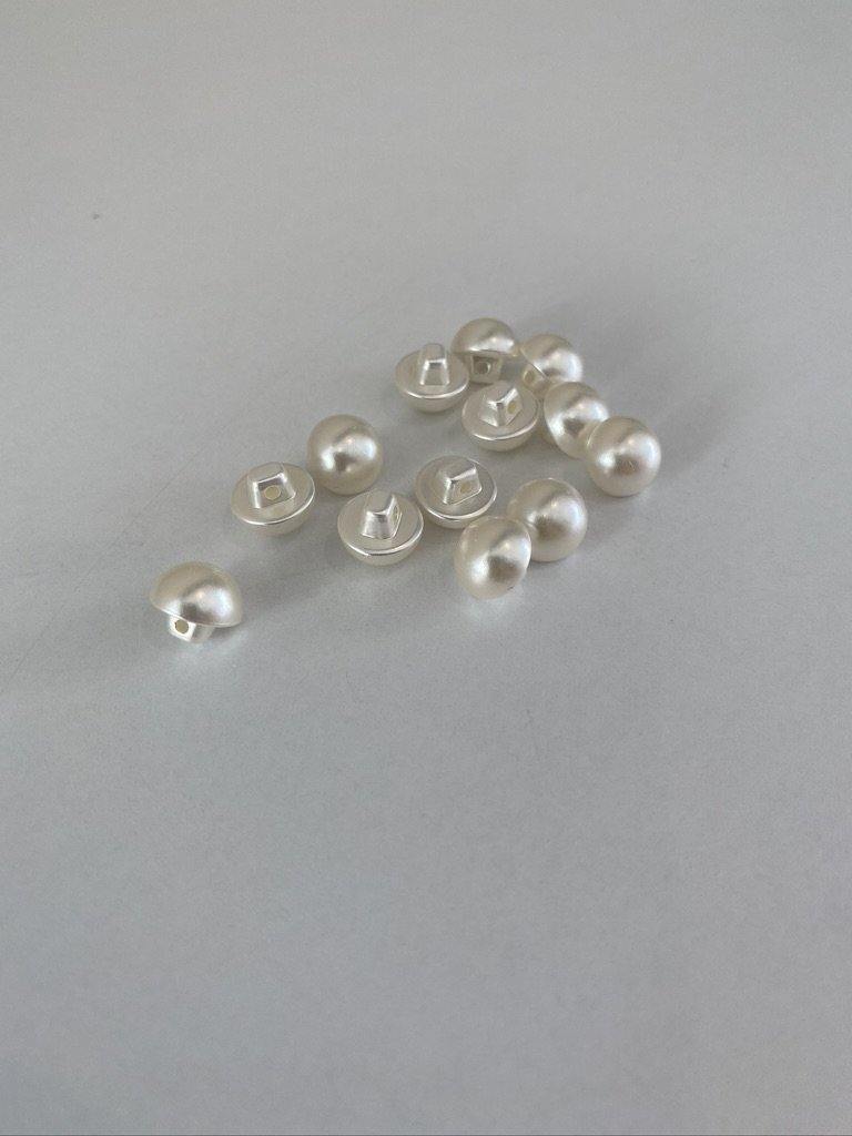 10mm Pearl Buttons, Half Ball, pkt 10 - The Stitch Parlour - The Stitch Parlour