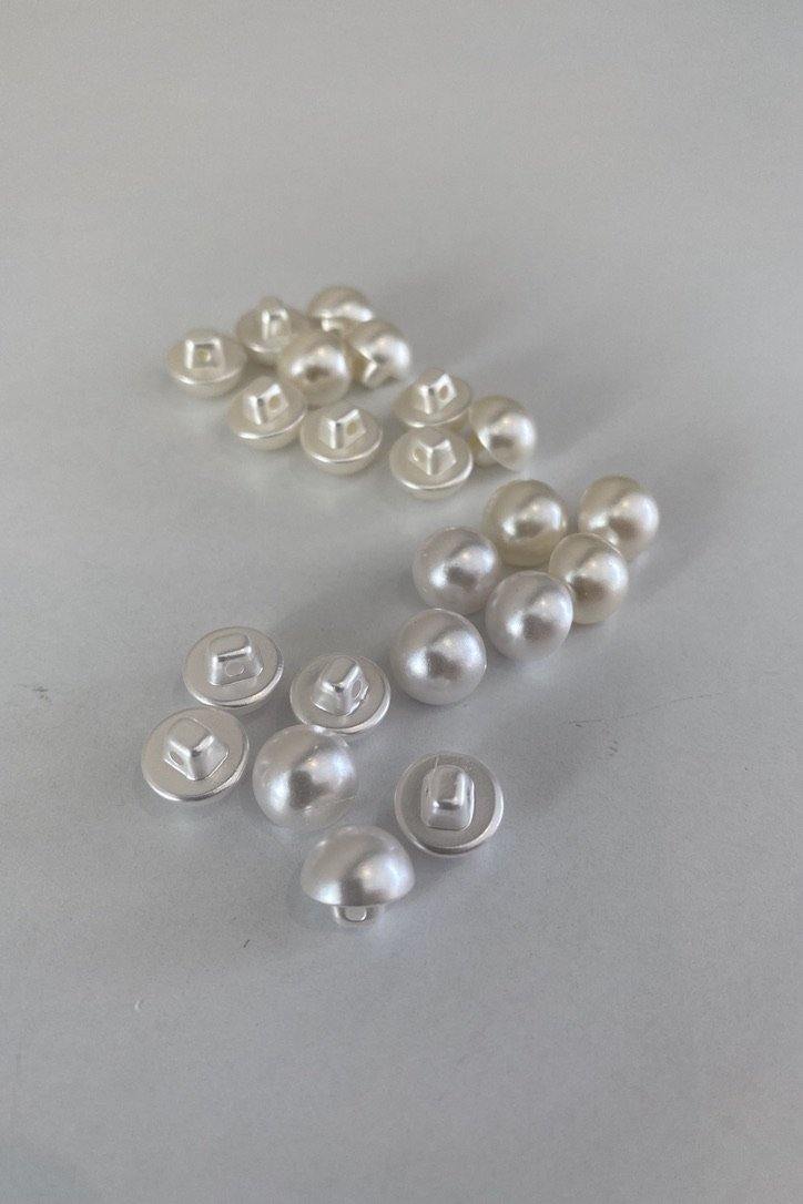 10mm Pearl Buttons, Half Ball, pkt 10 - The Stitch Parlour - The Stitch Parlour