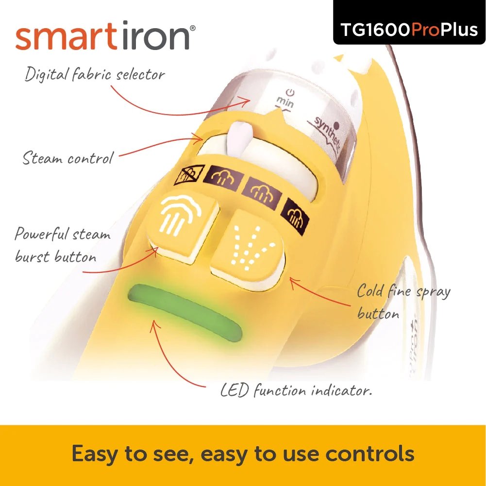Oliso Iron - Yellow - Oliso - The Stitch Parlour