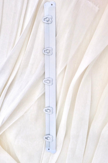 28cm White Busk with White Buttons - The Stitch Parlour - The Stitch Parlour