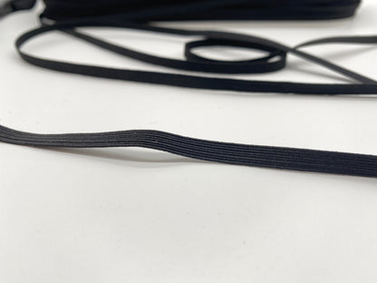 Braided Elastic 5mm Black - Birch - The Stitch Parlour