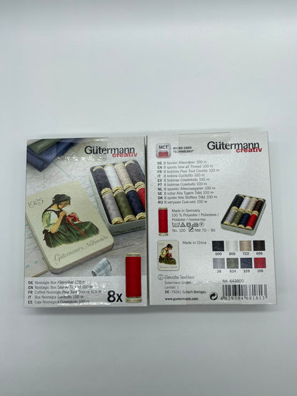 GUTERMANN NOSTALGIC BOX SEW-ALL THREAD 8 100MT - Birch - The Stitch Parlour