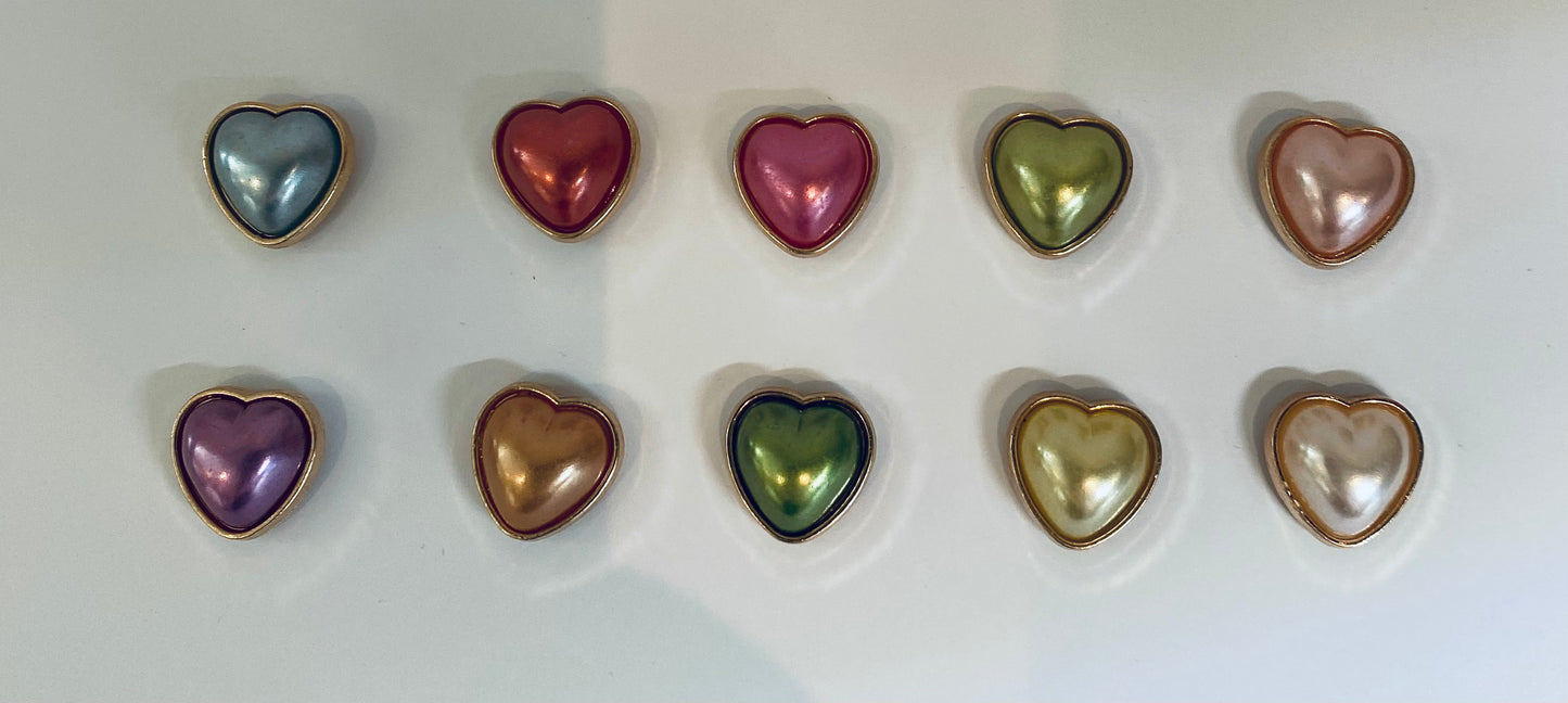 Heart Button with Screw