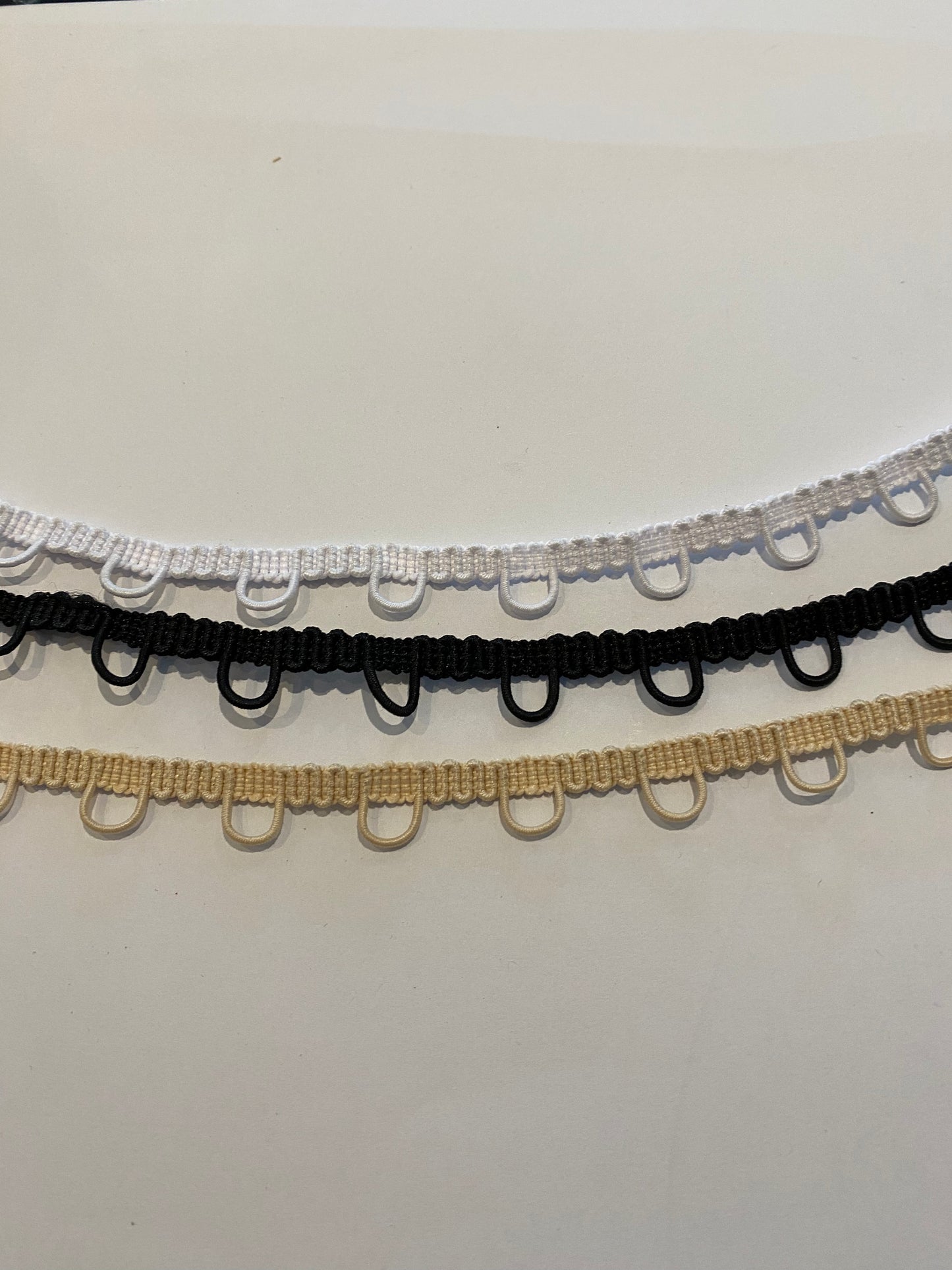 Elastic Button Loops 2 cm Spacing