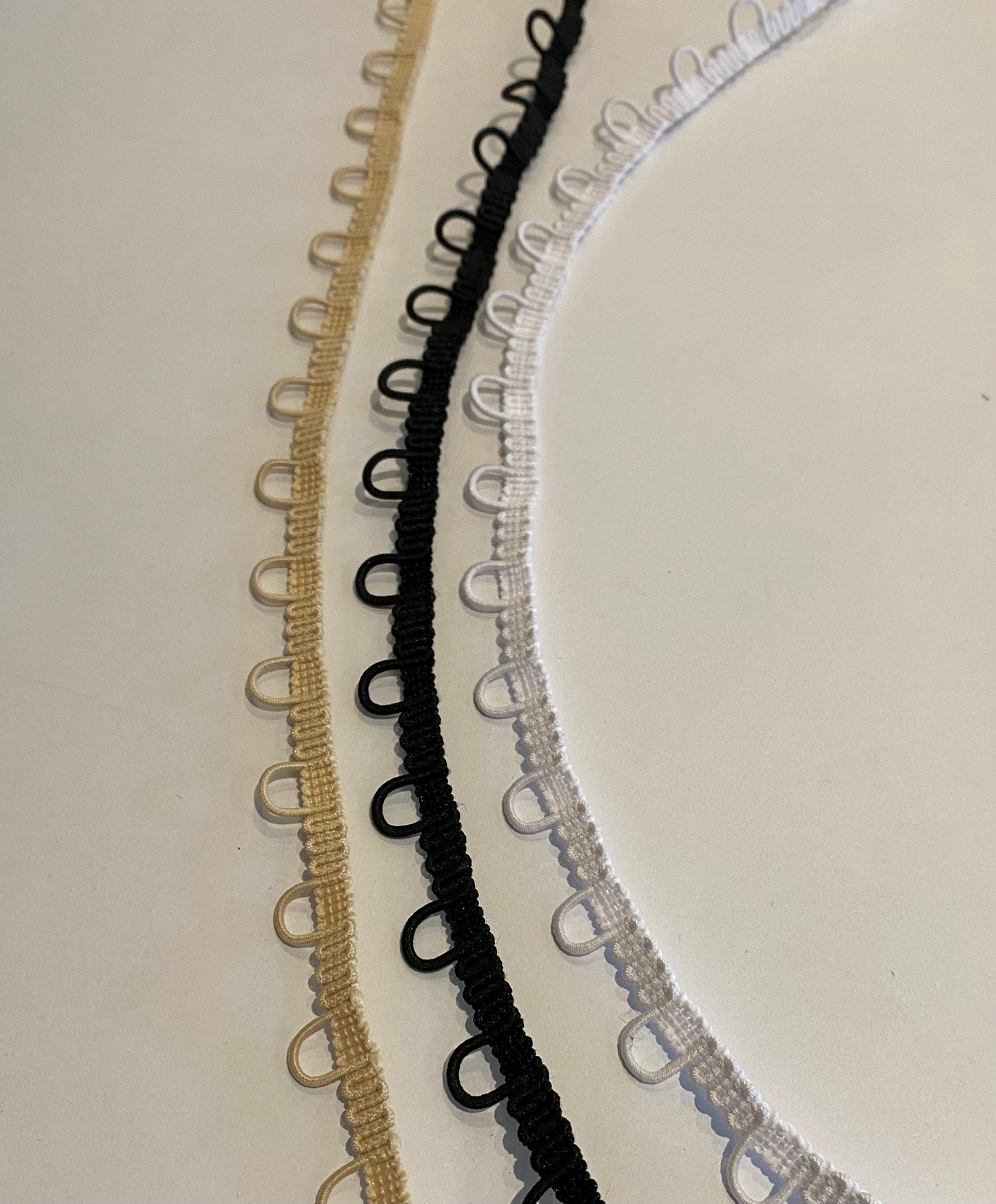 Elastic Button Loops 2 cm Spacing