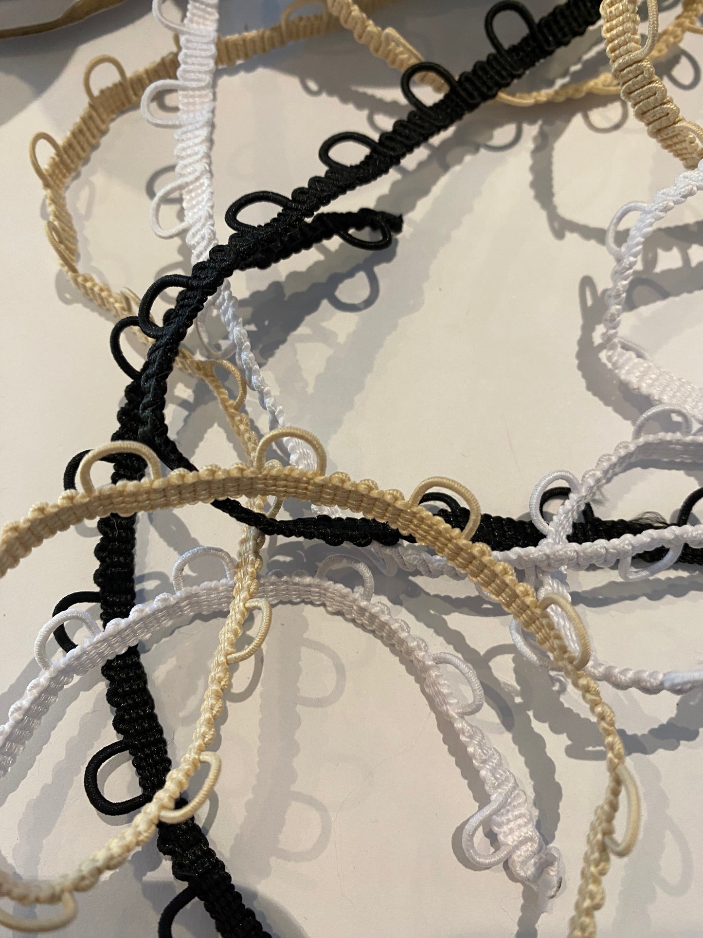 Elastic Button Loops 2 cm Spacing