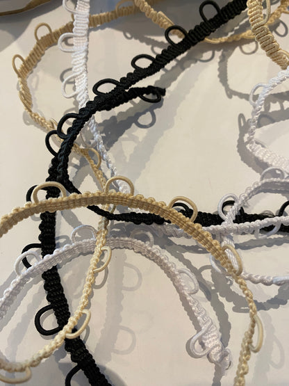 Elastic Button Loops 2 cm Spacing