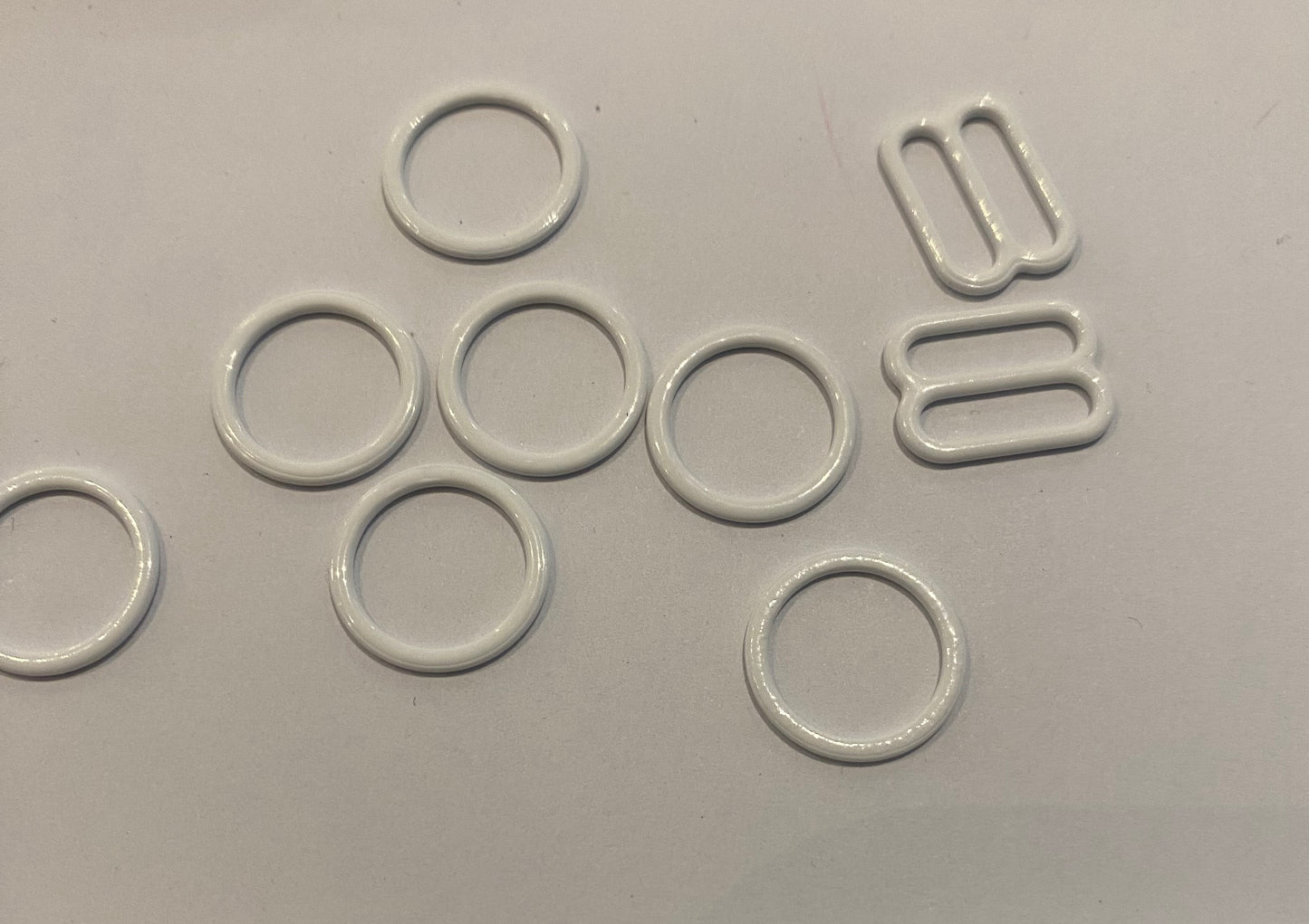 Bra Ring & Slider - 12mm White