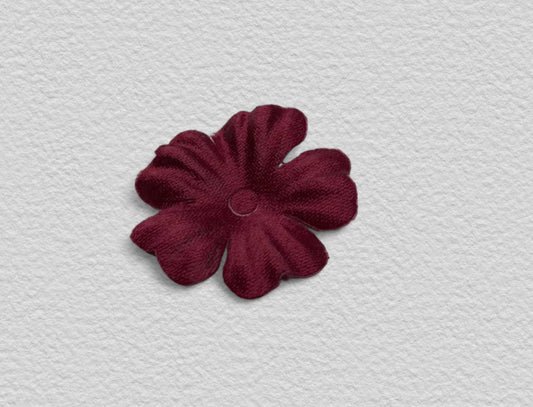 Burgundy Daisy Flower 2.5cm - pkt 10 - The Stitch Parlour - The Stitch Parlour