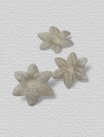 Champagne Daisy Sheer Flower 1.5cm - pkt 10 - The Stitch Parlour - The Stitch Parlour