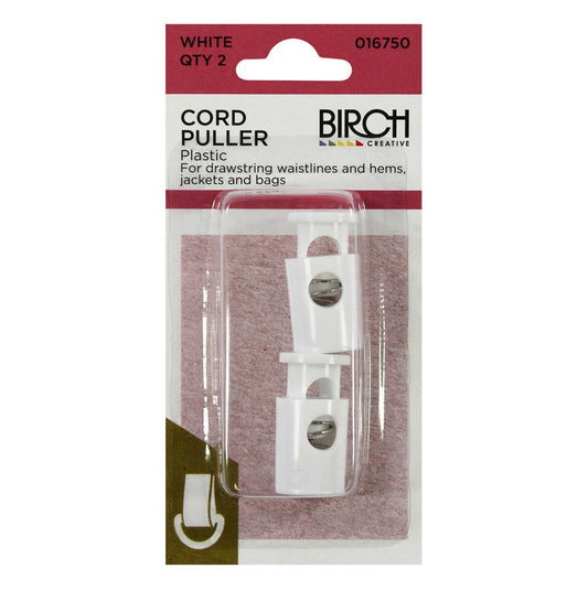 Cord Puller - White - Birch - The Stitch Parlour