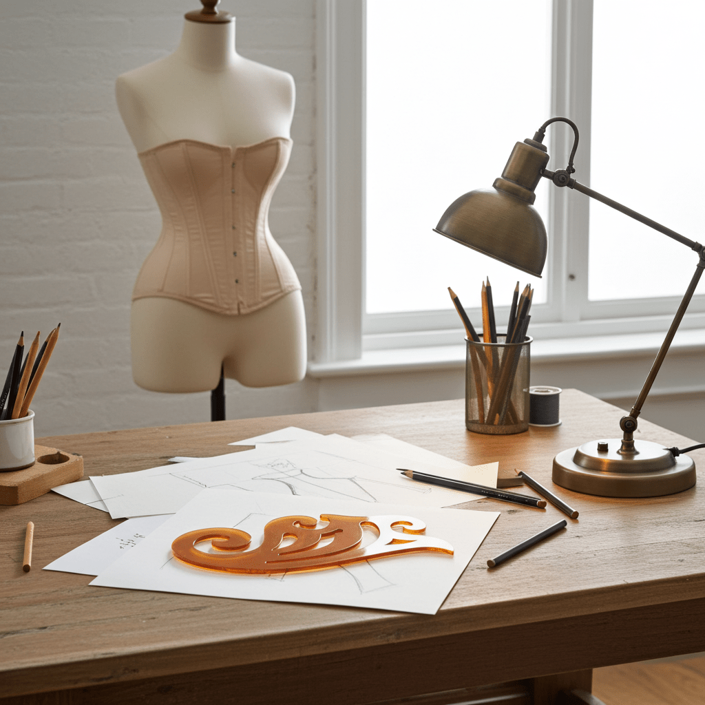 Create a Shape Ruler / French Curve Ruler - The Stitch Parlour - The Stitch Parlour