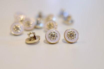 Diamante Flower Button - The Stitch Parlour - The Stitch Parlour