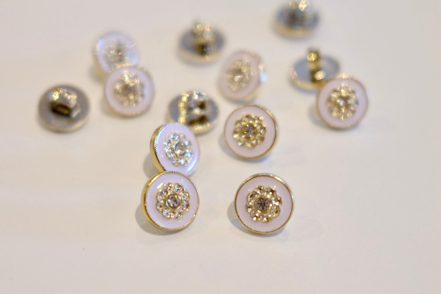 Diamante Flower Button - The Stitch Parlour - The Stitch Parlour