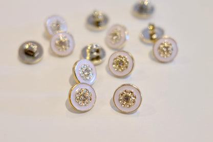 Diamante Flower Button - The Stitch Parlour - The Stitch Parlour