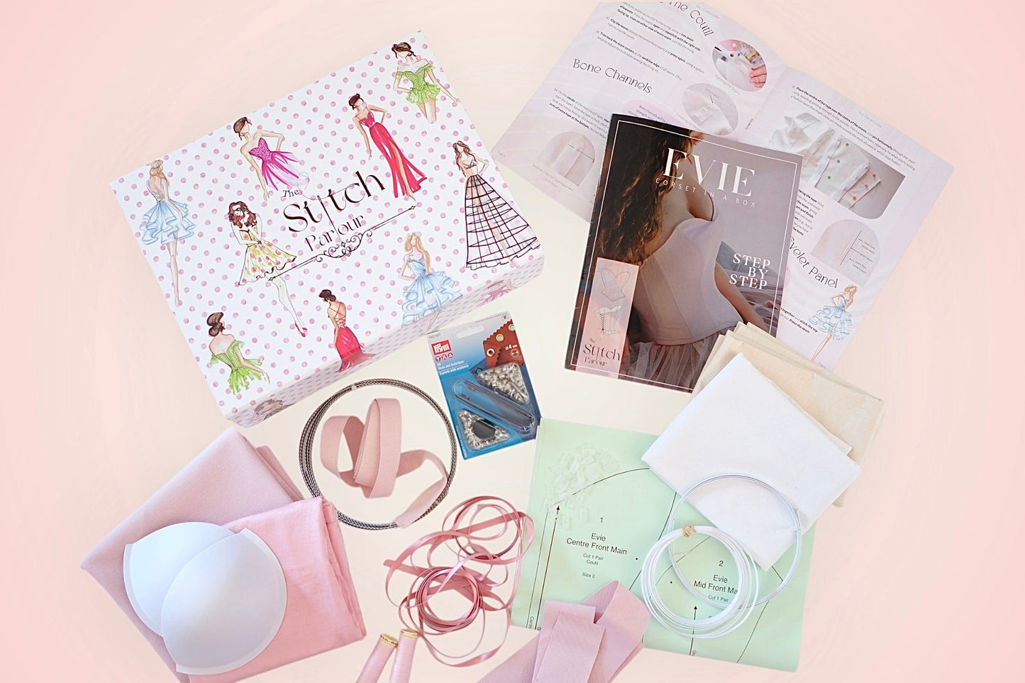 Evie - Corset in a Box Kit - The Stitch Parlour - The Stitch Parlour