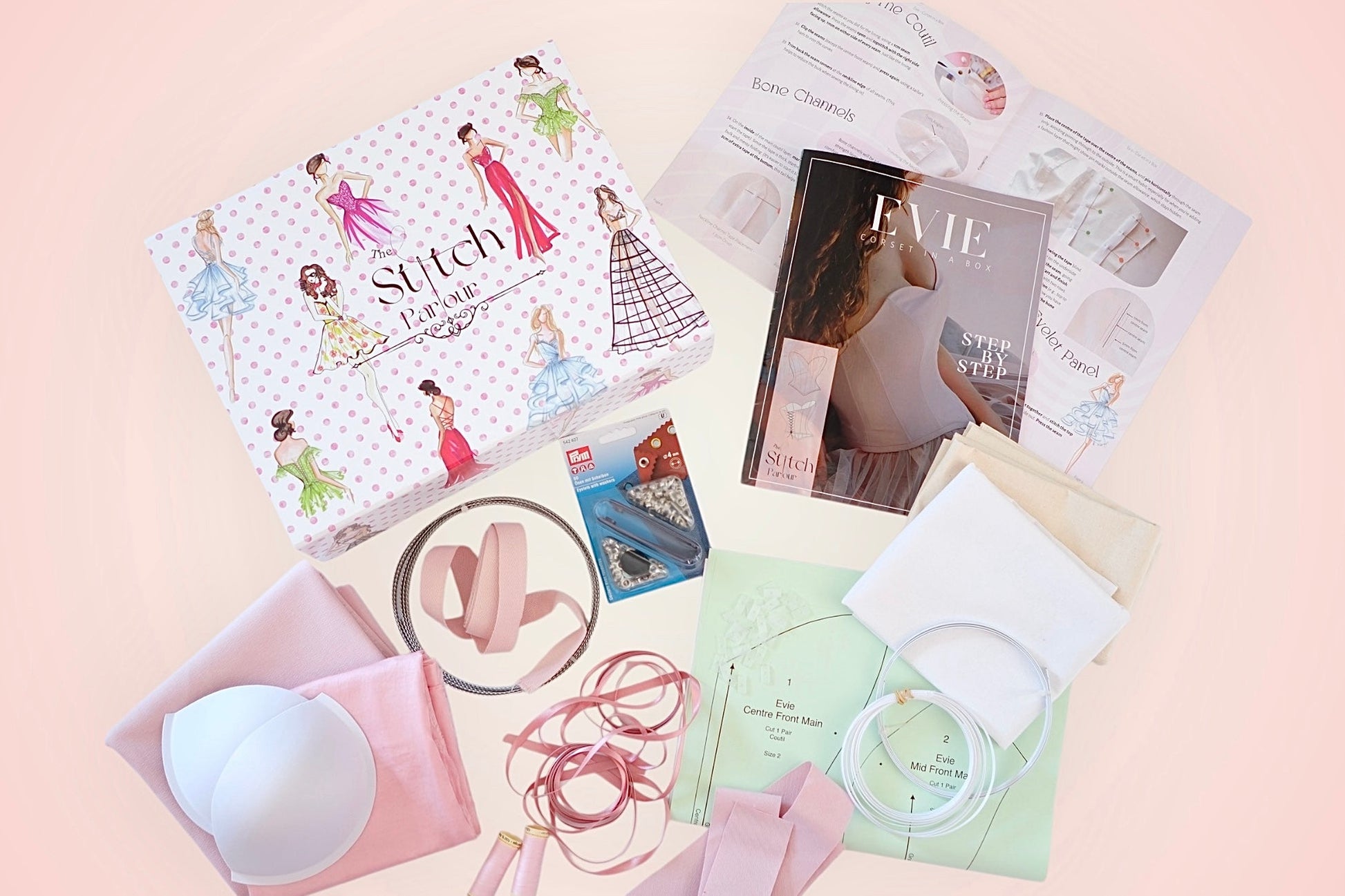 Evie - Corset in a Box Kit - The Stitch Parlour - The Stitch Parlour