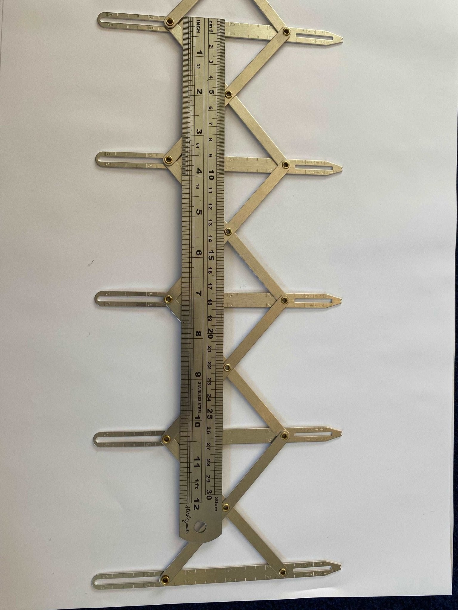 Expanding Button Marking Ruler - ruler - The Stitch Parlour