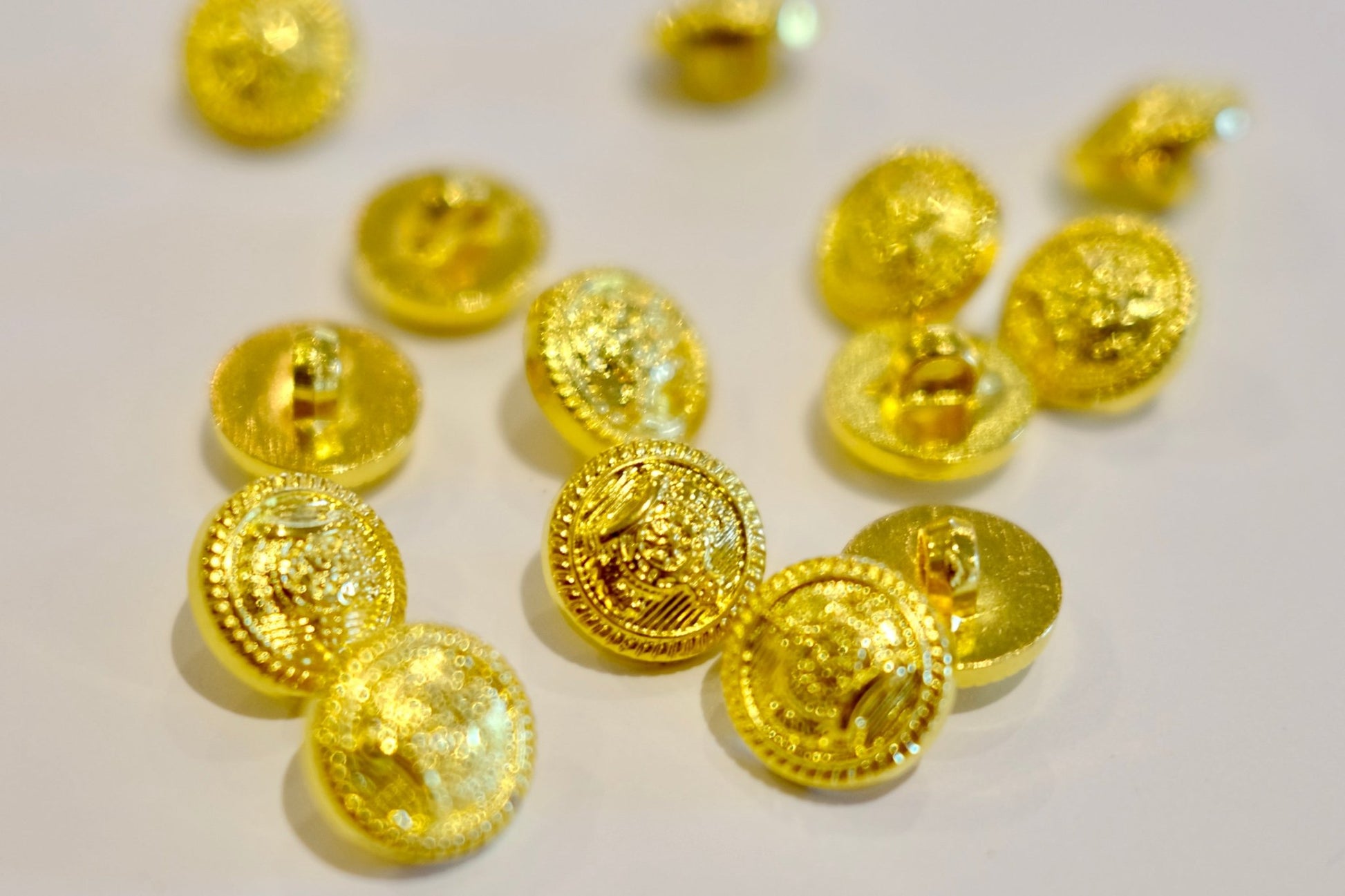 Gold Button - The Stitch Parlour - The Stitch Parlour