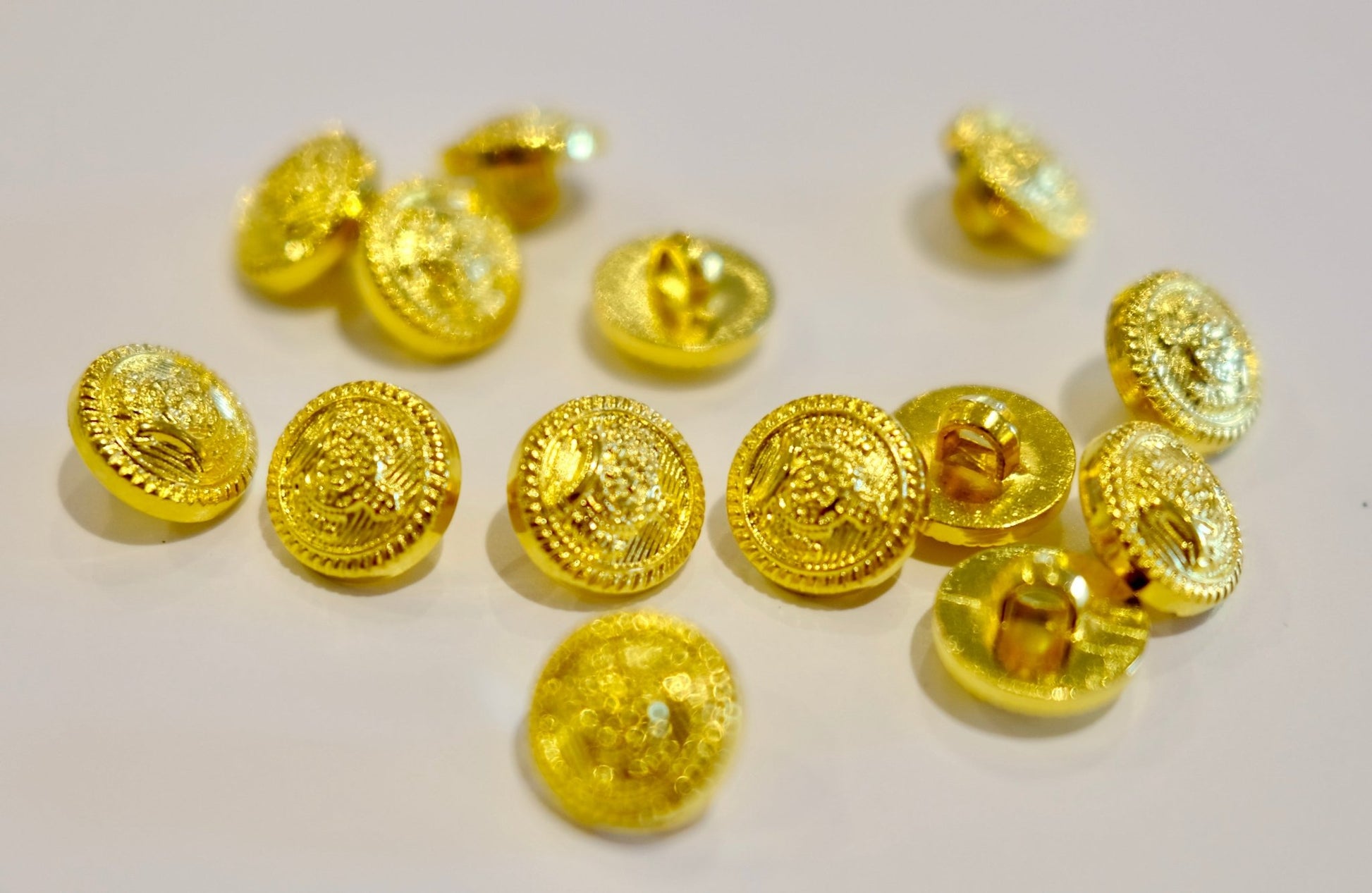 Gold Button - The Stitch Parlour - The Stitch Parlour