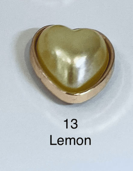 Heart Button with Screw - The Stitch Parlour - The Stitch Parlour