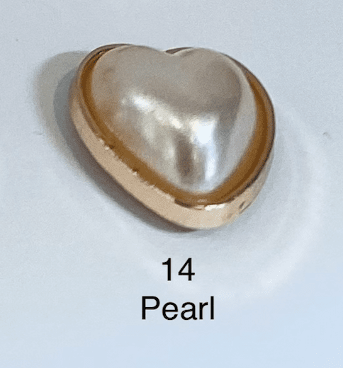 Heart Button with Screw - The Stitch Parlour - The Stitch Parlour