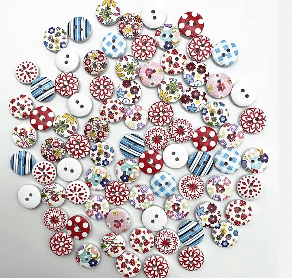 Novelty Buttons 15mm - The Stitch Parlour - The Stitch Parlour