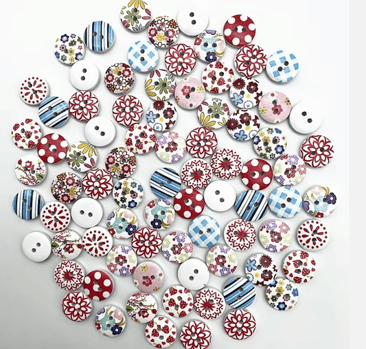 Novelty Buttons 15mm - The Stitch Parlour - The Stitch Parlour