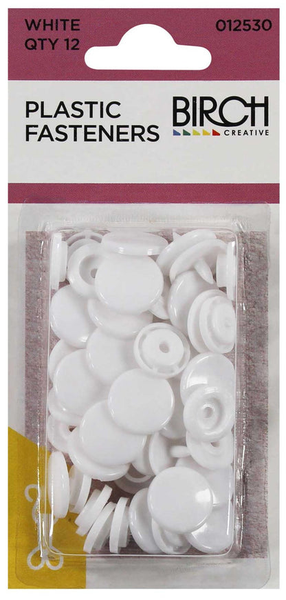 Plastic Snap Fasteners - Birch - The Stitch Parlour