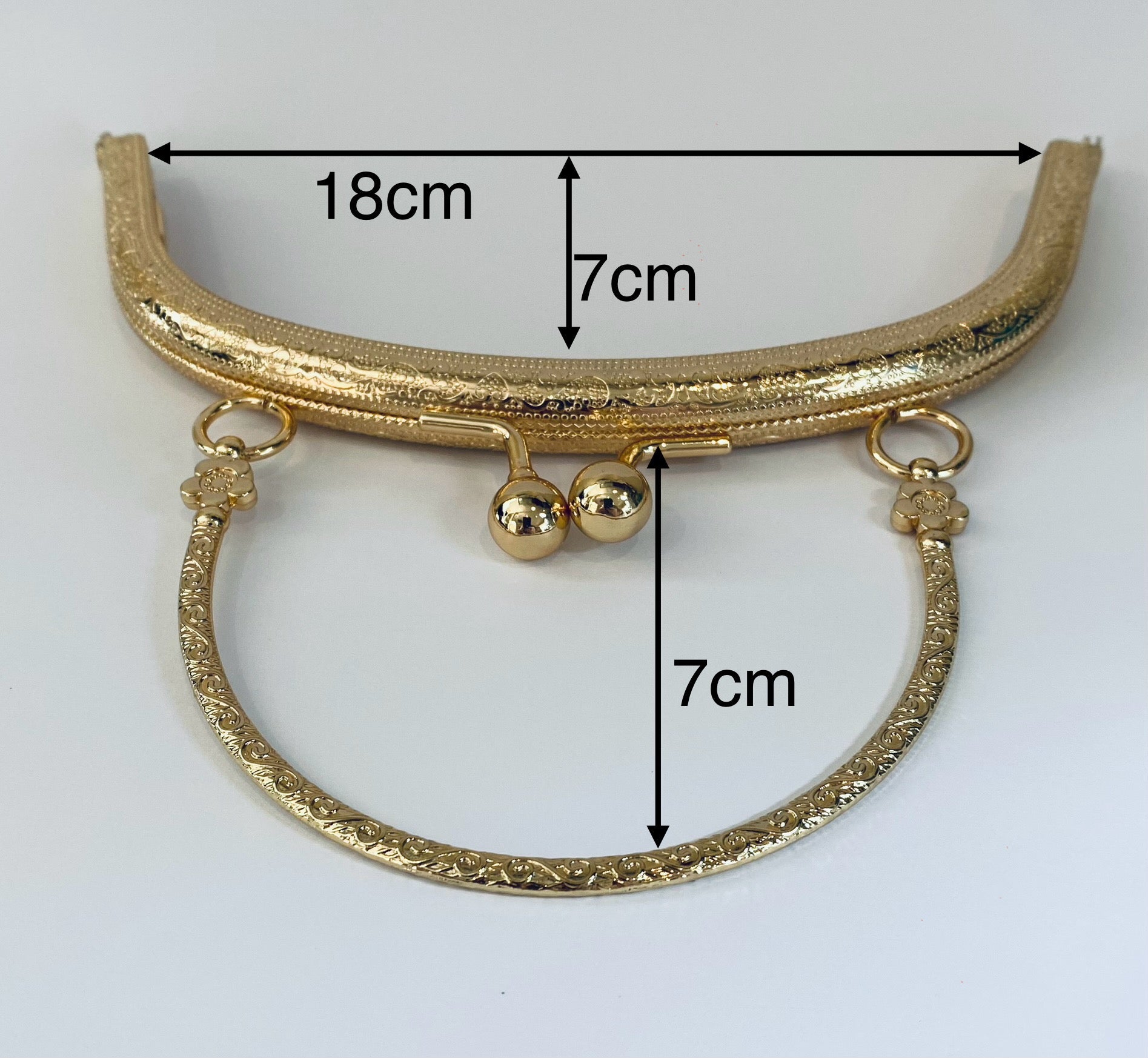 Purse Frame Gold Clasp - The Stitch Parlour - The Stitch Parlour
