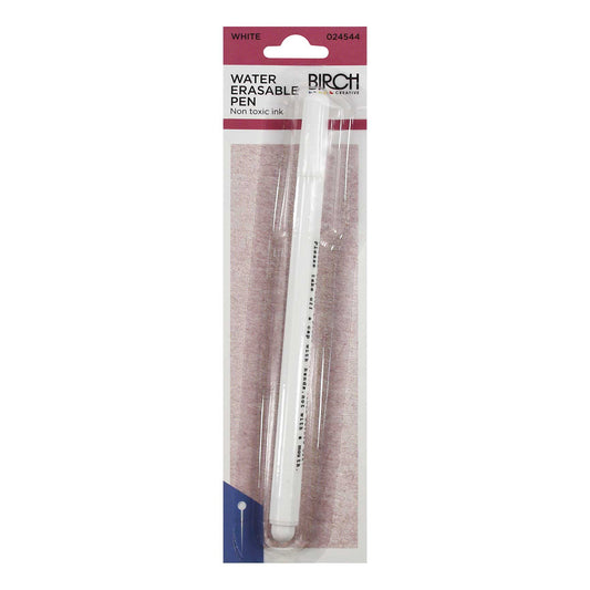 Water Erasable Pen White - Birch - The Stitch Parlour